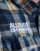 Picture of Alldogs Offroad Embroidered Button Down Flannel Shirt - Dark Khaki