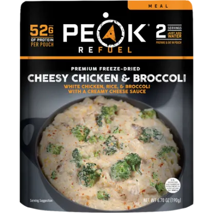 Picture of Peak Refuel Cheesy Chicken & Broccoli w/ Rice Freeze-Dried Meal