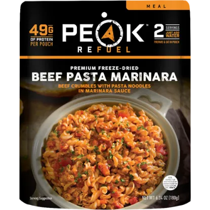 Picture of Peak Refuel Beef Pasta Marinara Freeze-Dried Meal