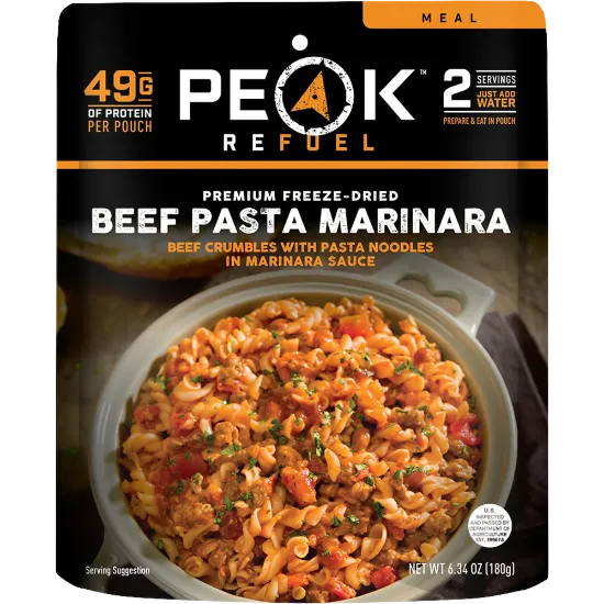 Picture of Peak Refuel Beef Pasta Marinara Freeze-Dried Meal