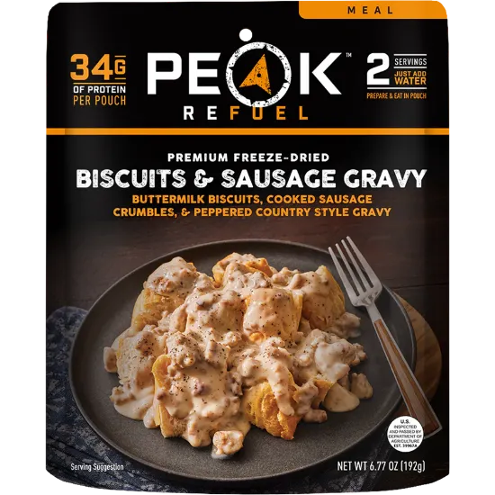 Picture of Peak Refuel Biscuits & Sausage Gravy Freeze-Dried Meal