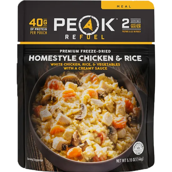 Picture of Peak Refuel Homestyle Chicken w/ Rice Freeze-Dried Meal