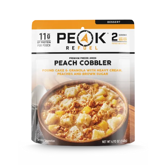 Picture of Peak Refuel Peach Cobbler Freeze-Dried Meal